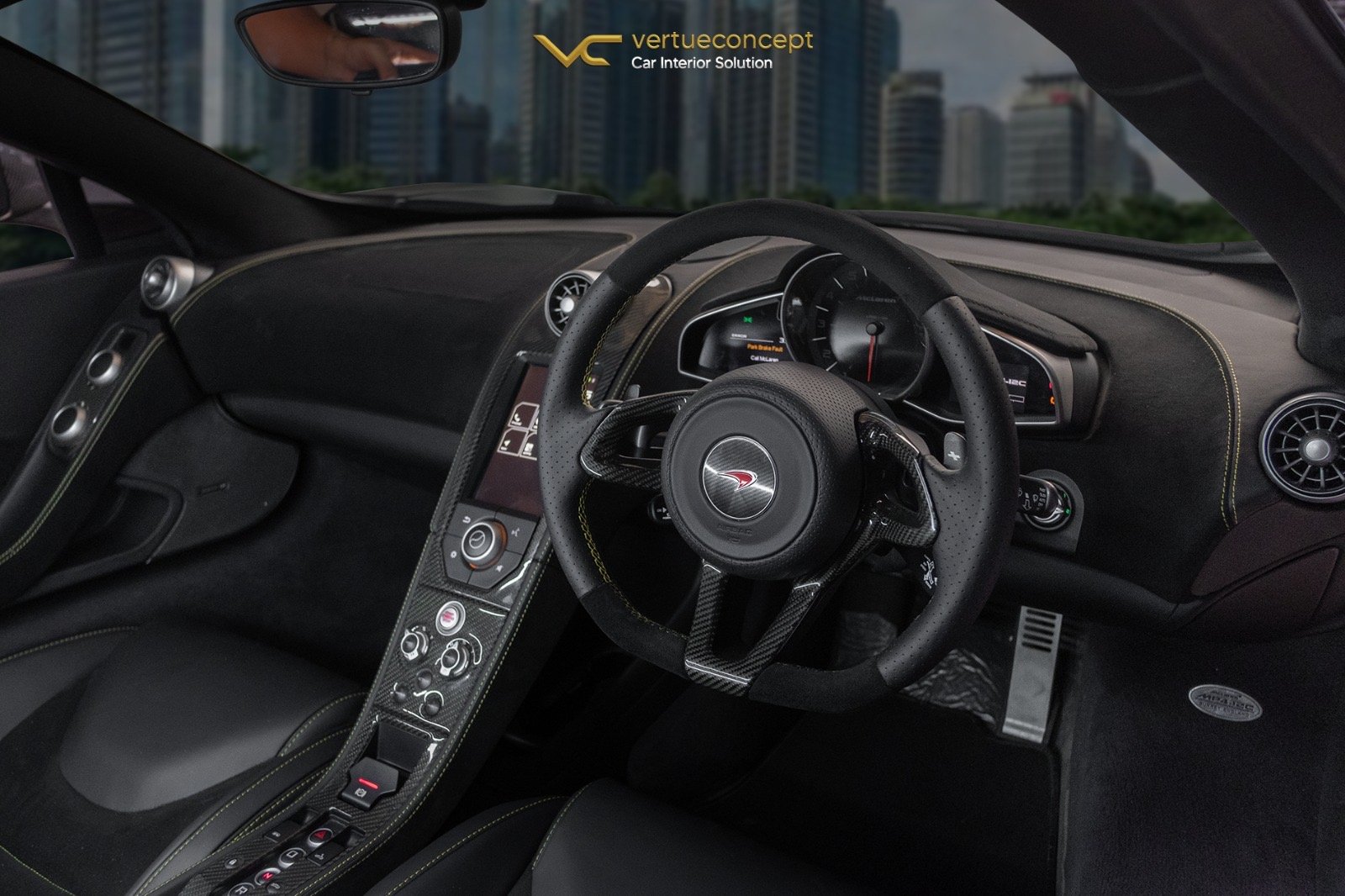 Carbon Console Stitching