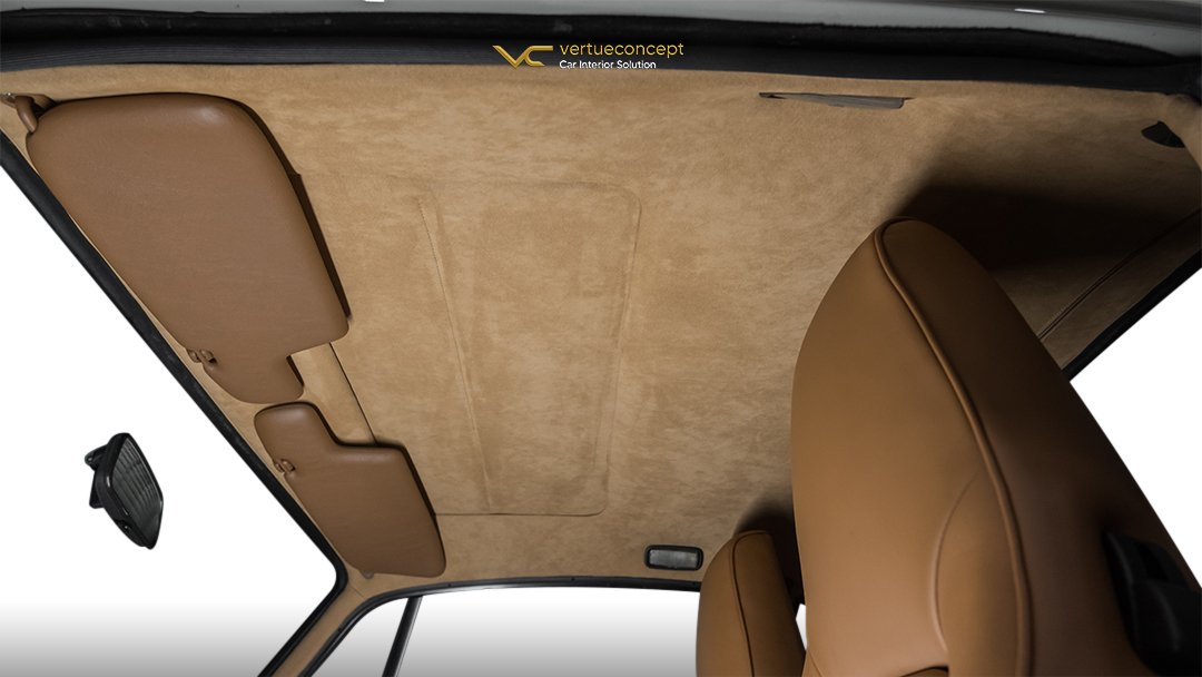 Headliner In Soft Suede Tone